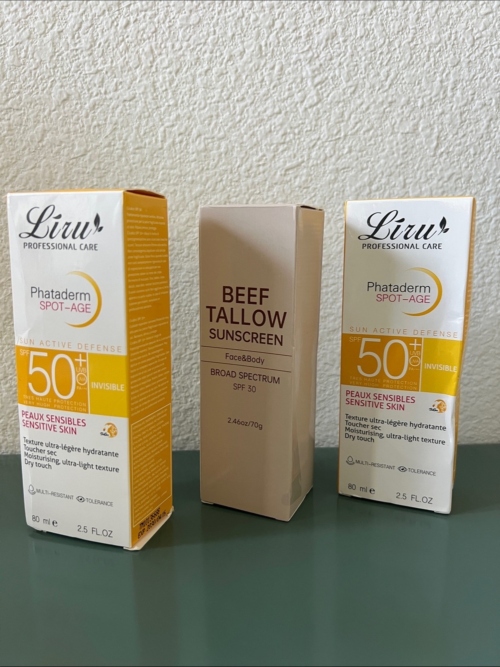 Phataderm Spot-Age SPF 50+  and Beef Tallow SPF 30 Sunscreens - NWT